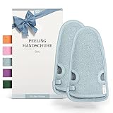 LoWell® 2 Stück Peelinghandschuh Körper, Hamam Handschuh Peeling für...