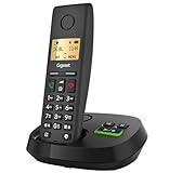 Gigaset Pure 220A - Schnurloses DECT-Telefon mit Anrufbeantworter - mit...