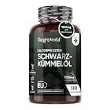 Schwarzkümmelöl Kapseln - 1000mg pro Tag - 6 Monate Vorrat - Black Seed...