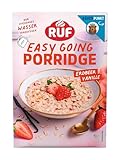 RUF Porridge Erbeer Vanille, Instant Haferbrei mit Erdbeer-Stückchen und...