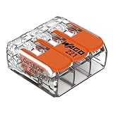 WAGO Verbindungsklemmen 221-413 | 3 Leiter, bis 4 mm², 50 Stück, COMPACT...