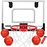 Mini Basketballkorb Set für Kinder Erwachsene Zimmer Mit 4 Ball Pumpe...