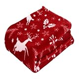 Weihnachtsdecke, flauschige Decken und Überwürfe, gemütliche...