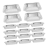 Ipetboom 20 Stück Teiliges Einweg Aluminiumgrillschalen Quadratische...