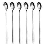 GRÄWE Latte Macchiato Löffel Set, Gold, 6-teilig, 22 cm, Lange Löffel,...