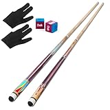 AKLOT Pool Queue, Pool Queues Satz von 2 Pool 58' Queue Sticks Pool Cue...