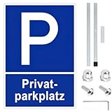 Parkplatzschild mit 90 cm Hohem Pfosten, Privatparkplatz Schild mit...
