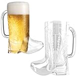 SilverChry Cowboy Stiefel Bier Plastikbecher, 17 cm Höhe, 12,7 cm Breite,...
