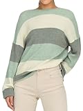 ONLY Damen Onlatia L/S Stripe Pullover KNT Noos Sweater, Silt Green,S