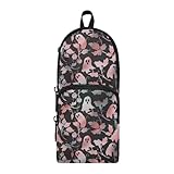 OWFKAY Federmäppchen mit neonfarbenem Geistermuster, großes...