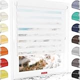 Schuette® Rollo ohne Bohren & mit Bohren 2in1 ● Tag & Nacht Doppelrollo...