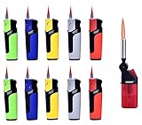 10 Stück Sturmfeuerzeug Gas Feuerzeug + 1x (Konsumany® Stab-...