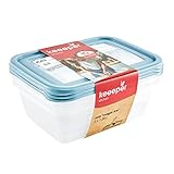 keeeper Tiefkühldosenset 3-teilig, Wiederbeschreibbarer Deckel, 3 x 1,25...