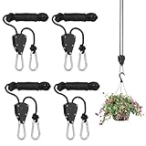 4 Stück Einstellbare Seil Ratsche, Ratchet Hanger, Duty Heavy Rope...