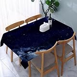 Tischdecke Abwaschbar Dunkelblau Tischdecke 240 x 140 Galaxie Tischdecken...