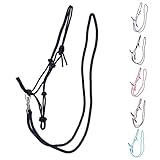 NETPROSHOP 1 Set Knotenhalfter und Seil-Zügel für gebissloses Reiten Gr....