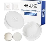Steckdosen Abdeckung, 4 Stück, in Weiß, Steckdosenschutz vor Staub,...