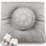 Hihealer Großes Meditationskissen und Zabuton-Matte Set –...