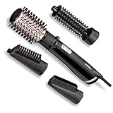 BaByliss Dry, Straighten and Style - Rotierende Warmluftbürste, 1000W...