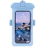 Vaxson Hülle Blau, kompatibel mit HTC Wildfire E5 Plus, Wasserdichte...
