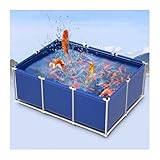 Fischzuchtbecken für den Außenbereich, groß, 2 x 1,5 x 0,7 m, Segeltuch,...
