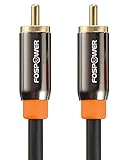 FosPower - Digitales Cinch-Kabel Premium | Vergoldet 24k | Abgeschirmtes...
