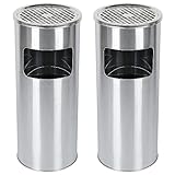Aschenbecher, lackierter Stahl, freistehender Außen-Aschenbecher, 30...