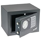 HMF 46126-11 Safe Tresor klein mit Zahlenschloss, Möbeltresor | 23 x 17 x...