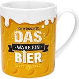 GRUSS & CO XL-Tasse Motiv Bier | lustiger Spruch, Porzellan, Jumbotasse 60...