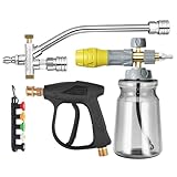 Wezalget Autowäsche mit Schaumspray | Schaumpistole für Gartenschlauch...