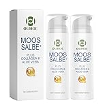 Moossalbe Plus – Mooscreme gegen Falten (1 Tiegel je 100 ml) – Moos...