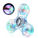 SCIONE Fidget Spinner,Leuchtende Fidget Toys für Kinder LED Kristall...