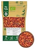 BIO Chilischoten | Birds Eye Chili Ganz | Sehr Scharf Schärfegrad 9 | Rote...