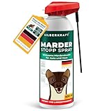 Silberkraft Marderspray 400ml, Effektiver Sofort- & Langzeitschutz gegen...