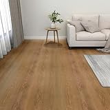 Gecheer PVC-Fliesen Selbstklebend 55 STK. 5,11 m² Braun, Vinylboden PVC...