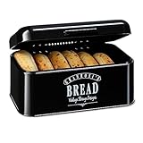 Granrosi Brotkasten - Retro-Brotbox mit Scharnierdeckel -platzsparende...