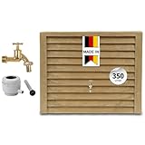 GARANTIA Woody Regentonne Komplett-Set 350 Liter Lightwood inkl....