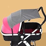 JUMUAO Universal Sonnensegel klein für Kinderwagen Buggy,Baby...