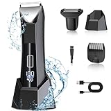 2-In-1 Intimrasierer Mann, Rasierer Herren Intimbereich mit LED Anzeige &...