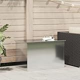 Tidyard Außenlagerbox Silber 80 x 50.5 x 50 cm Verzinkter Stahl,...