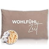 Herbalind Zirbenkissen WOHLFÜHLZEIT Kissen 30x20 cm mit Reißverschluss -...