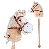 Knorrtoys 40101 - Steckenpferd 'Sugar', Hellbraun, ca. 95 cm