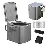 Frfik Tragbare Toilette, Campingtoilette für Erwachsene, kompakte robuste...
