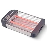 Grunkel - Flat toaster for all types of bread and baked goods with 600 W...