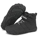 Mishansha Kinder Winter Barfußschuhe Warm Gefüttert Winterschuhe Jungen...