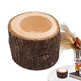 Rustikaler Kerzenhalterset - Natural Tree Candlesticks, Umweltfreundliche...