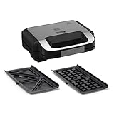 Tefal Jamie Oliver 2-in-1 Sandwich-Waffel-Kombigerät, Antihaftbeschichtete...