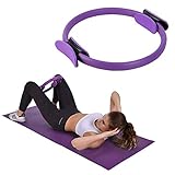 Pilates Ring Widerstandsring, Doppelgriff Pilates Yoga Rings, Exercise...