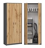 KUBUTKU Mehrzweckschrank Besenschrank Haushaltsschrank Praktische Schrank...