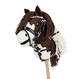 NETPROSHOP Hobby Horsing Martingal Schwarz mit Straß oder Dunkelbraun mit...